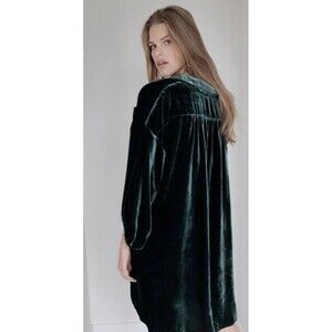 FREE PEOPLE  lux velvet dress Green Size L